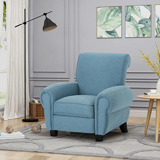 Tripp Monte Traditional Upholstered Pushback Recliner